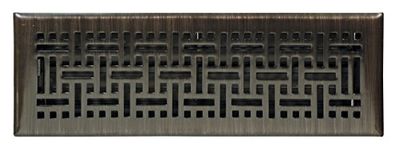 Accord Ventilation AMFRRBB214 Wicker Design Floor Register, Oil Rubbed Bronze, 2" x 14