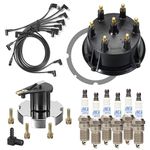 Mercruiser Thunderbolt 4.3 L V6 DISTRIBUTOR CAP ROTOR SPARK PLUG WIRES KIT SET WITH MR43T PLUGS