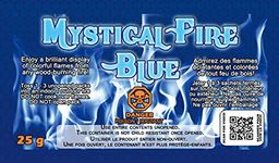 Mystical Fire Blue Flame Colorant Vibrant Flame Color Changer for Indoor or Outdoor Use 25-Gram Packets 25 Pack