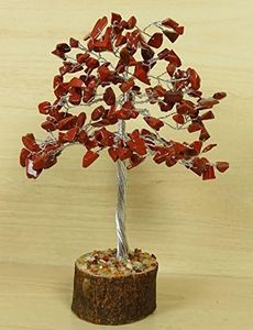 Reikiera Diaspro Rosso Albero Feng Shui Reiki Healing Pietra Tabella Spiritual Decor - Legare D'Argento