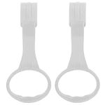 SAFIGLE Baby Cot Hanging Rings 1 Pair Baby Playpen Pull up Rings-Baby Crib Pull up Rings Baby Walking Exercises Assistant Rings- Baby Cot Hanging Ring Grey Baby Pull Up Bar