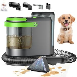 Portable Carpet Cleaner Machine, 18Kpa Powerful Suction Spot Cleaner for Pets, Professional Deep Cleaning Machine for Couch, Stairs, Car Interior & Seats, 600W Motor with Versatile Stain Tools