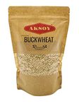 AKSOY Buckwheat 1,25KG Hulled Buckwheat Groats | Raw, Whole, Vegan, Non-GMO, Use for Porridge, Granola Bars, Salads, as a Side Dish, and More