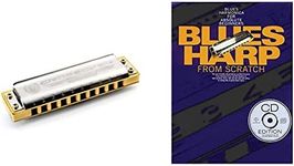 Hohner M2009016X Marine Band Crossover C Harmonica. & Blues Harp from Scratch: Blues Harmonica for Absolute Beginners