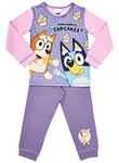 Bluey Girls Pyjamas Character Nightwear Set "Who wants Cupcakes?", Multicoloured, Age 4-5 Years