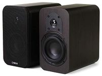 Micca RB42 Reference Bookshelf Speaker with 4-Inch Woofer and Silk Tweeter (Dark Walnut, Pair)