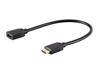 Monoprice 138644 High Speed HDMI Extension Cable - 3 Feet - Black, 48Gbps, Ultra 8K, Dynamic HDR, eARC - DynamicView Series