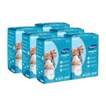 Dignity Magna Adult Diapers Tape Style - 60 Count (Medium) with Extra Absorbent Core, Wetness Indicator, Waist Size 28" - 45", 10 Pcs/Pack (Pack of 6)