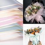 Bouquet Wrapping Paper 20 Sheet, 5 Color Waterproof Flower Wrapping Paper Florist Packaging Paper for Wedding Birthdays Party Decoration Gift Wrap DIY Arts Crafts, 58cm (A)