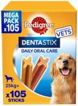 Pedigree DentaStix Daily Dental Chews Large Dog 25kg+ 105 Sticks