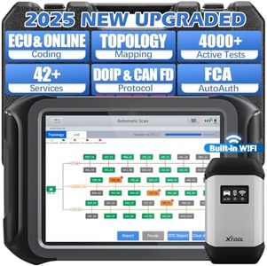 XTOOL D9S Automotive Diagnostic Tool, Wireless OBD2 Scanner with ECU Coding, Topology, Bidirectional Scan Tool 2.0 with FCA, 45+ Resets, Full System, PMI, CAN FD/DoIP, 3-Yr Update