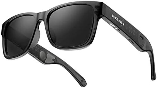 ROKiT Smart Glasses Polarized Lenses, Open Ear Bluetooth Sunglasses, Built-in Mic & Speakers, Voice Assistant Compatible, IPX4 Sweatproof for Outdoor Sports, Men & Women Audio Sunglasses