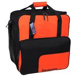 Henry Brubaker ski boot bag, helmet bag , ski boot rucksack, convenient boot bag with rucksack function, Super Function 2.0, winter edition in 6 special colours. , Orange/Schwarz/Weiß