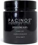 Pacinos Hair Styling Gel 500 ml – Men's Hair Gel – Strong Hold – No Gluing and No Residue – Alcohol Free – Fresh Fragrance – Hair Gel – Wet Hair Look – Water-Soluble Formula