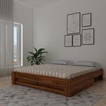 Full Size Platform Bed With Drawers