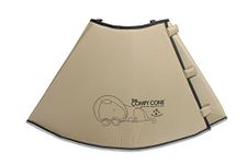 All Four Paws Comfy Cone Pet Cone for Dogs, Cats, XX-Large, Tan - Comfortable Soft Dog Cone Collar Alternative for After Surgery, Wound Care, Spay, Neuter - Dog and Cat Recovery Collar