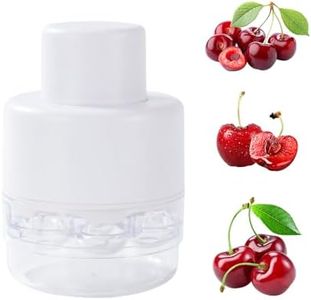 Cherry Pitter Remover Tool with 7 Holes, 2025 New Cherry Stoner Pitter Tool Pit Remover to Remove 7 Stones One Time Quick Release for Multiple Cherries (White)