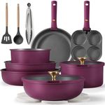 CAROTE 19pcs Pots and Pans Set, Non