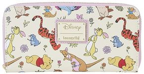 Loungefly Purses and Coin Pouches Disney Winnie The Pooh and Friends Zip Around Wallet Cream