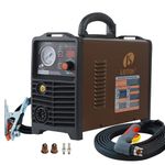 Lotos Supreme LTP5500D Non-Touch Pilot Arc Digital Plasma Cutter, Dual Voltage 110V/220V, 3/4 inch 19mm Clean Cut, Brown