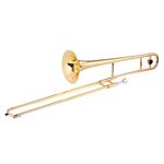 Btuty Trumpet Alto Trombone Brass Bb Tone B Flat Woodwind Instrument with Cupronickel Mouthpiece Cleaning Stick Case