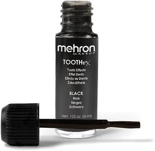 Mehron Makeup Tooth FX Black | Temporary Black Tooth Paint | Perfect for Creating Black Out Tooth Makeup, Rotten Teeth Makeup, & Missing Teeth SFX for Halloween, Cosplay, & Theater .125 oz (4 ml)