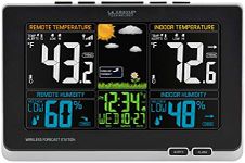 La Crosse Technology 308-1414MB-INT Wireless Color Weather Station with Mold Indicator, Black