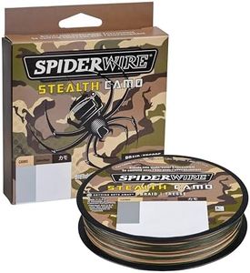 SpiderWire Stealth Superline Braid Fishing Line, unisex-adult, Spiderwire, Stealth Braid Superline Line Spool, 300 Yards, 0.012" Diameter, 30 lbs Break Strength, Camouflage, SCS30C-300, Camo, 30/10 Pound Test-300 Yard