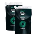 by Amazon Men Sport 3in1 Shower Gel Refill, 2 x 1000ml