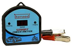 KANAAD® 6 Volt To 32 Volt Dc Corded Electric Digital Voltmeter With Battery Health Indicator And Battery Charging Indicator, Blue