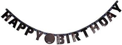 amscan 9903086 Personalized Birthday Letter Banner with Star Wars Theme-1 Pc
