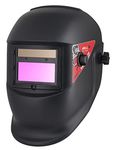 iBELL Large Viewing Solar & Battery Powered Auto Darkening Welding Helmet, 4 Arc Sensor Wide Shade 4/5-9/9-13 Welder Mask Hood with Grinding for TIG MIG MMA Plasma