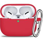 R-fun AirPods Pro Case Cover with Keychain, Full Protective Silicone Skin Accessories for Women Men Girl with Apple 2019 Latest AirPods Pro Case,Front LED Visible - Blue Gray