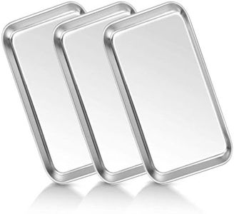 Medical Tray Stainless Steel (3 Pack), Dental Lab Instruments Surgical Metal Trays Bathroom Organizer