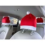 Yixin 4-Piece Santa Claus hat car s