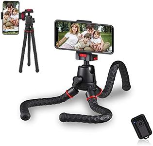 Phone Tripod Ibeston 360 Degree Rotation Foldable Flexible Octopus Travel Tripod for iPhone Camera Samsung Smartphone Sports Action Camera with Bluetooth Wireless Remote Shutter