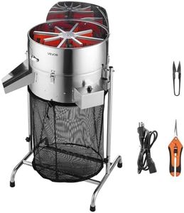 VEVOR Electric Bud Leaf Trimmer, 18 in Tiltable Bud Trimmer with Sharp Stainless Steel Blades, Adjustable Speed, Hydroponic Cutting Machine with Collection Bag Hand Pruner & Scissors, for Leaves Buds