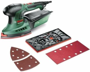 Bosch Home and Garden Multi Sander PSM 200 AES (200 Watt, in Case), Black, Green, Red