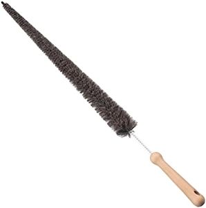 Konex Professional 28-Inch Medium-Soft Goat Hair Dryer Lint Brush Vent Cleaner, Home Essentials Maintenance Tool, Dryer Vent Brush. Manufactured in Belgium.