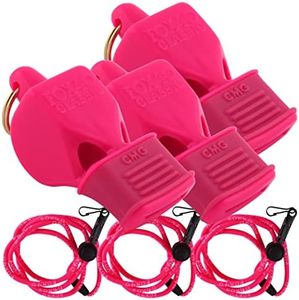 Fox 40 Classic CMG w/Breakaway Lanyard 3 Pack, Pink