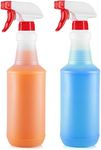 Zulay Home 24 oz Spray Bottle - Heavy Duty Cleaning Spray Bottles For Cleaning Solutions - Leakproof Cleaning Spray Bottle Set with Adjustable Nozzle & Spring Loaded Trigger