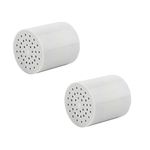 RIVERSOFT SFC-15 PRO Shower Filter Cartridge with 15 Stage | (PP, White, Pack of 2, Cartridge only)