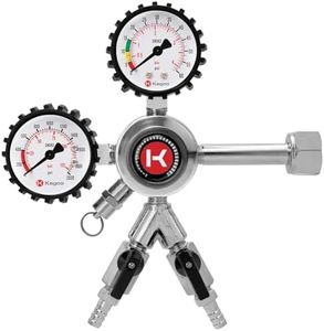 Kegco Premium Commercial Grade Dual Gauge Two Product CO2 Draft Beer Regulator