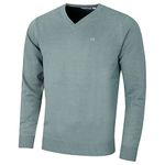 Calvin Klein Mens V-Neck Soft Sweater - Sage - L