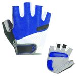 Miayaya 1 Pair Sailing Gloves Unisex Half Finger Padded Palm Gloves for Sailing, Water Skiing, Surfing, Rowing, and Other Outdoor Water Sports, Size M (Blue)