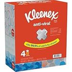 Kleenex Anti-Viral Facial Tissues, Classroom or Office Tissue, 4 Cube Boxes, 55 Tissues per Box, 3-Ply (220 Total Tissues)