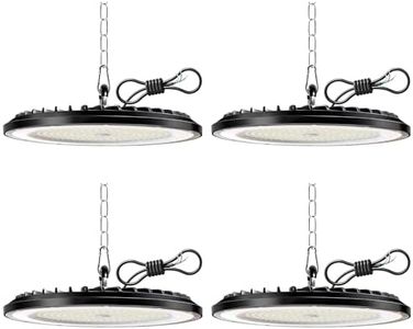 4 Pack Faretto LED UFO 150W, 22500LM 6000K Lampada Officina Super Luminose Bianco Freddo, IP65 Impermeabile LED Industriale Faretto, Lampada LED per Garage, Magazzini, Fabbrica, Stadio Coperto