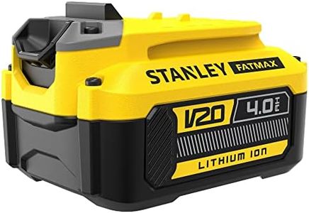 STANLEY FATMAX Batería V20 Litio 18V 4Ah, sin efecto memoria, alta autonomía, celdas de baja impedancia para mayor potencia y ciclo de vida, indicador LED de carga, SFMCB204-XJ