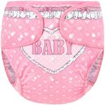 Littleforbig Washable Adjustable Reusable Waterproof Cloth Adult Diaper Wrap Cover One Size - Blushing Baby