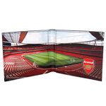 Arsenal FC Official Football Gift Embossed Crest Stadium Wallet Black